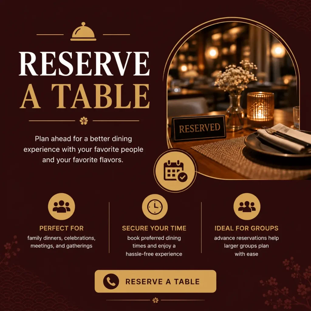 Table Booking at Shabu Sai Singapore